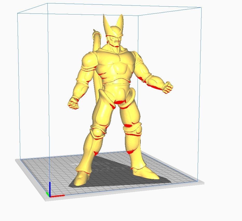Cell Second form Dragon Ball 3D Model 3D print model_2