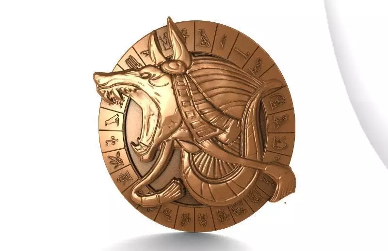 Anubis bas-relief CNC 3D model 3D printable | CGTrader
