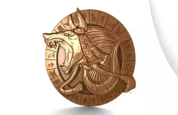 Anubis bas-relief CNC