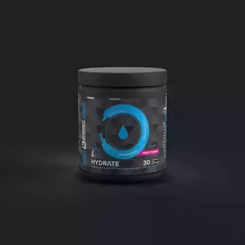 Nutritional Supplement Container - Glass or Plastic 3D model