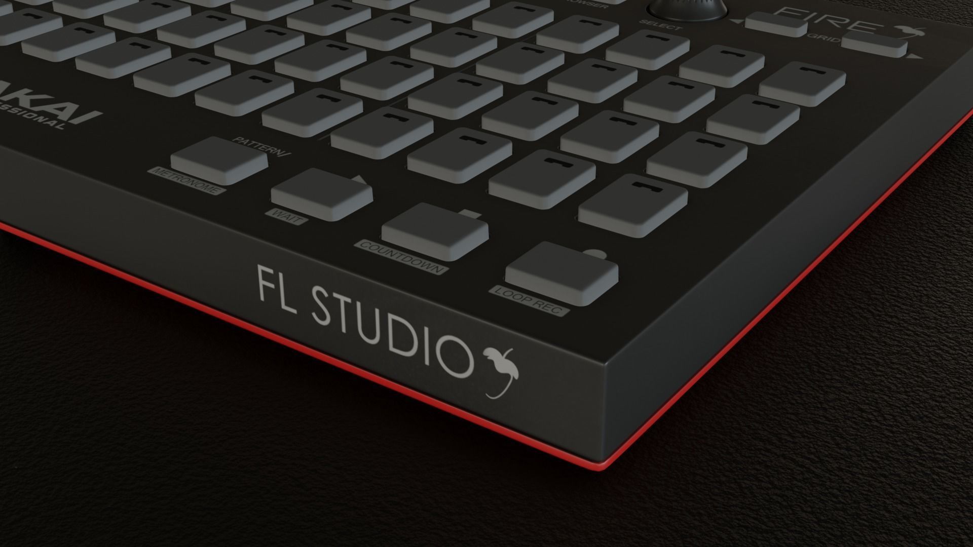  Akai Professional Fire USB MIDI Controller  3D model_2