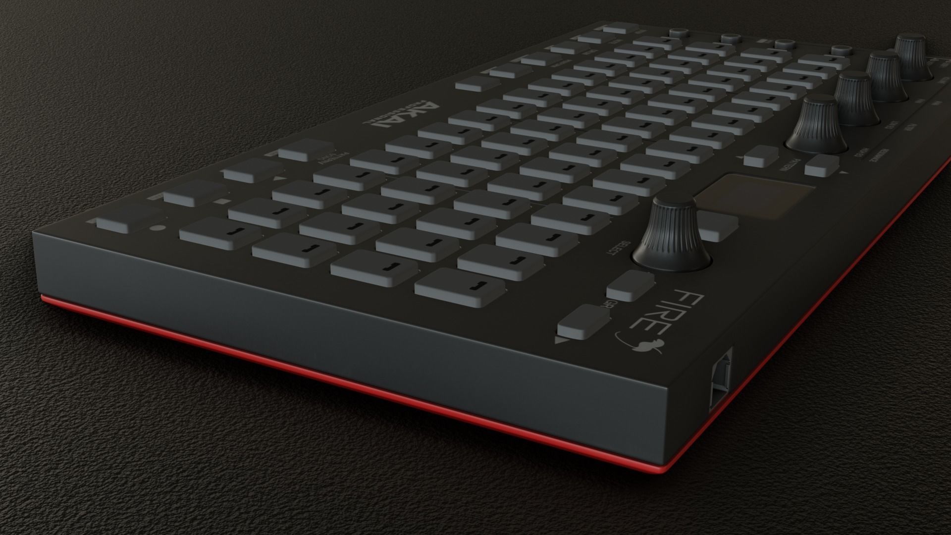  Akai Professional Fire USB MIDI Controller  3D model_4