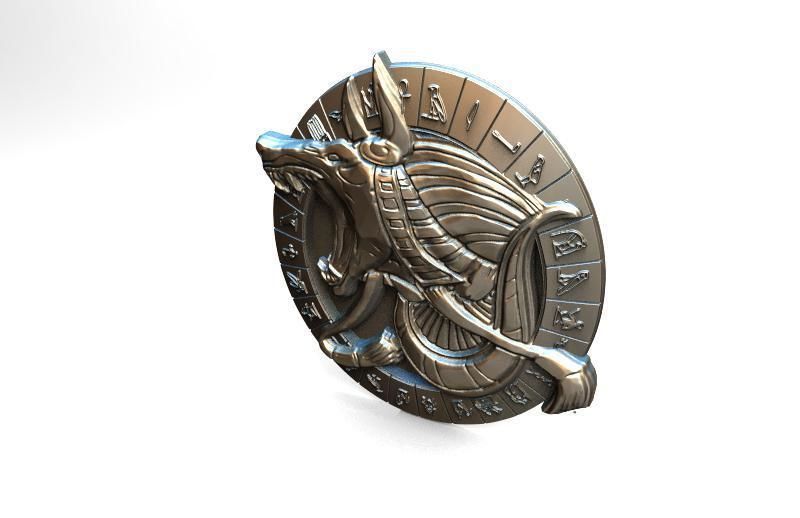 Anubis pendant 3D print model_7