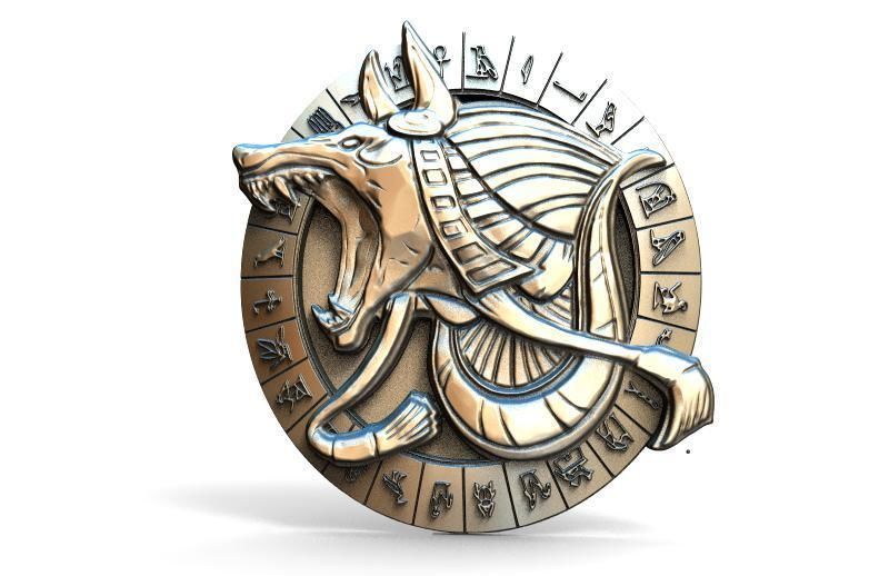 Anubis pendant 3D print model_5