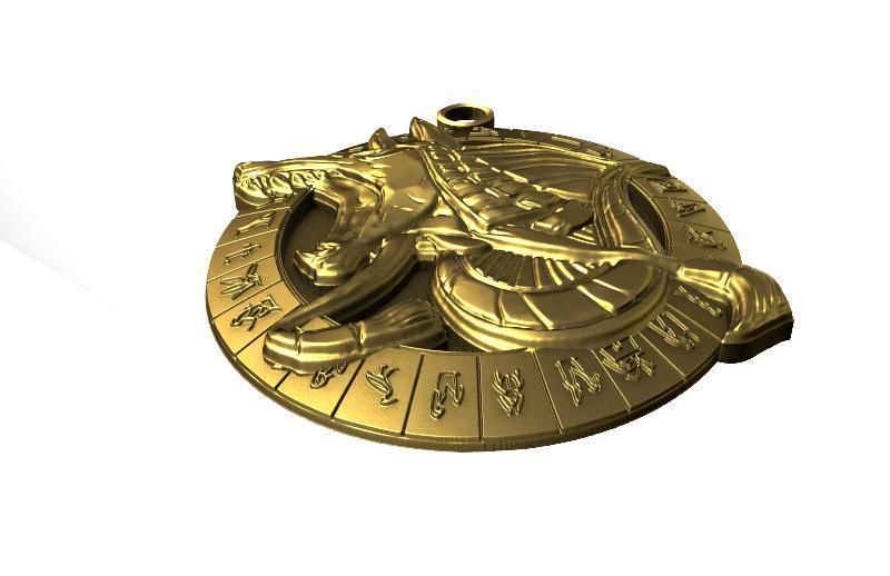 Anubis pendant 3D print model_2