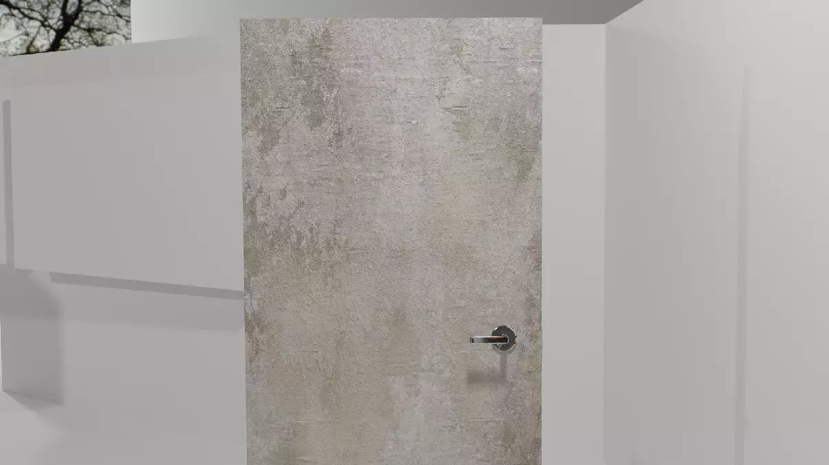 Dirty Door Free 3D model