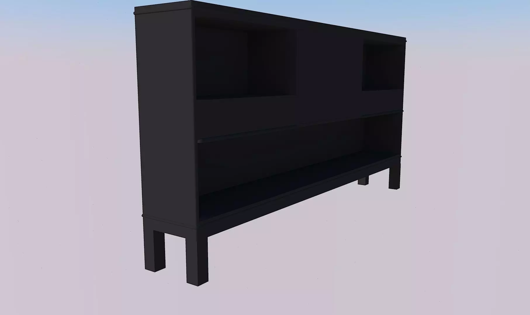 Black Sideboard 3D model_0