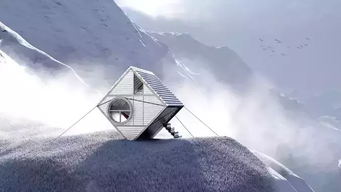 Modern Mountain Shelter Bivouac House