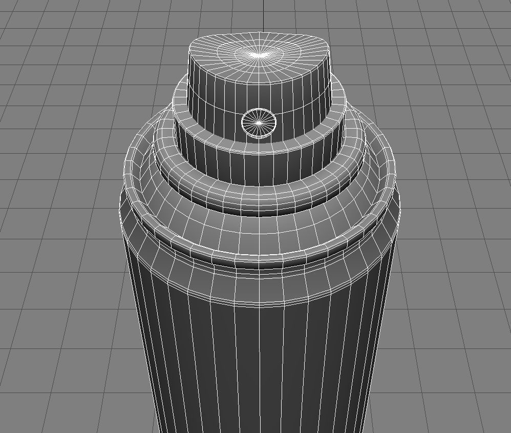 Aerosol Can 3D Model Low-poly 3D model_4