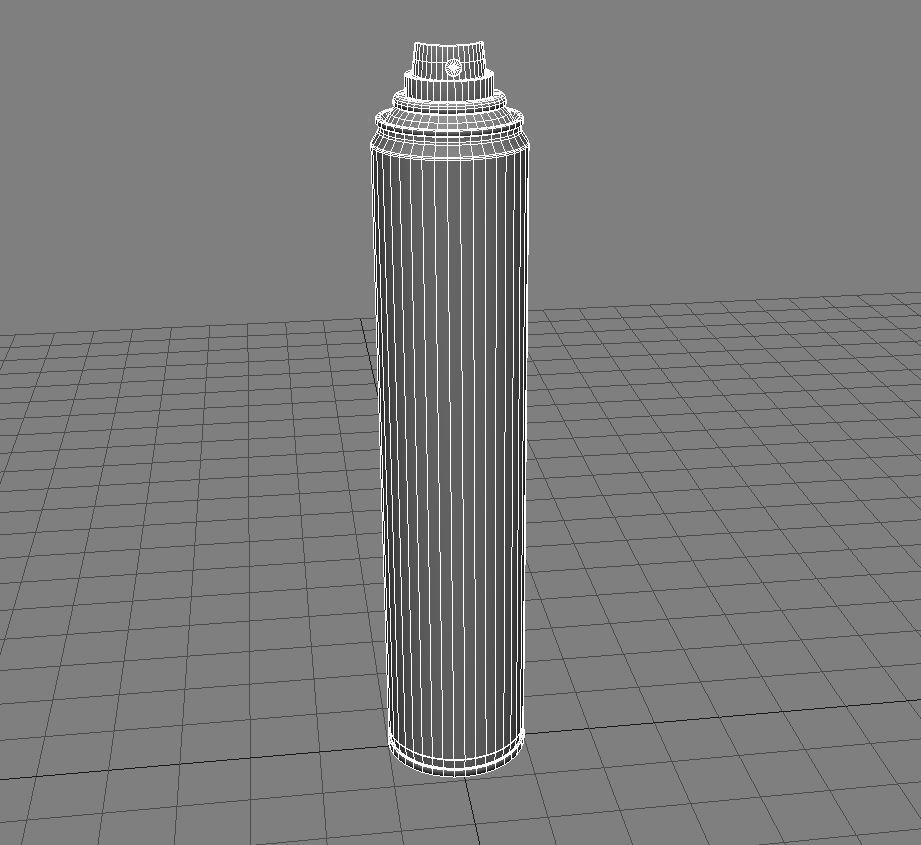 Aerosol Can 3D Model Low-poly 3D model_10