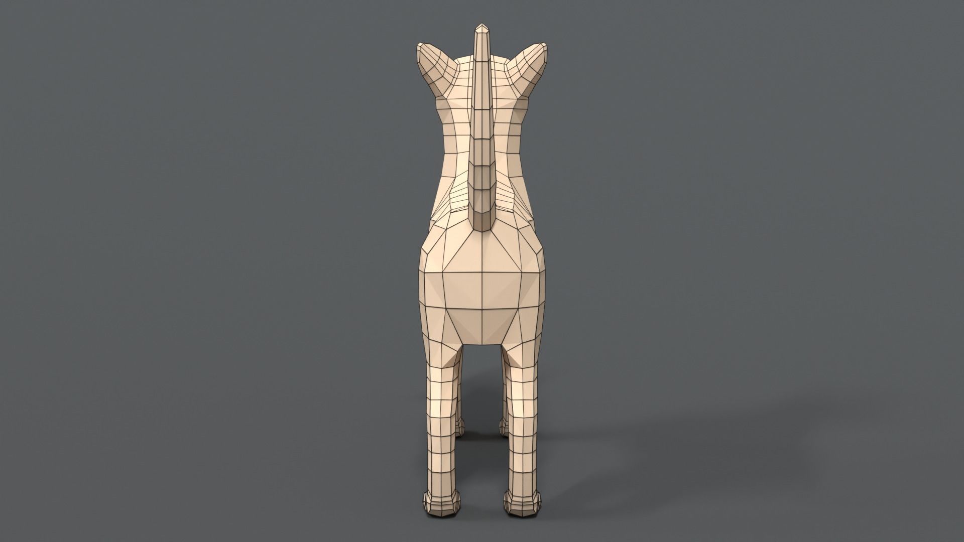 Low Poly Cartoon Chihuahua Dog Low-poly 3D model_12