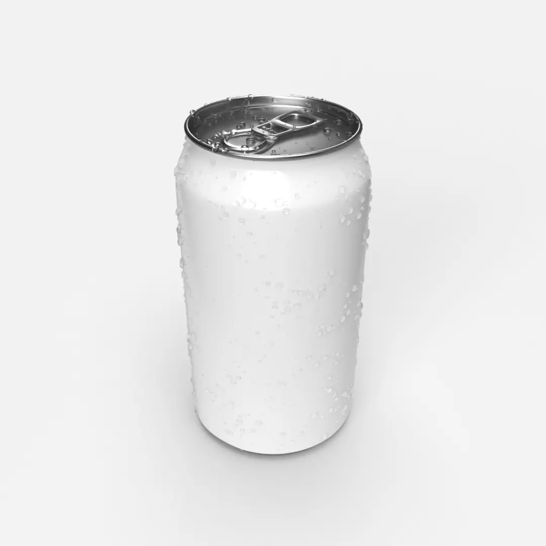 Soda Pop Can 355mL with Condensation Droplets 3D model 3D model_0