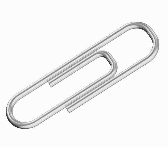 Paper Clip 3D print model_1