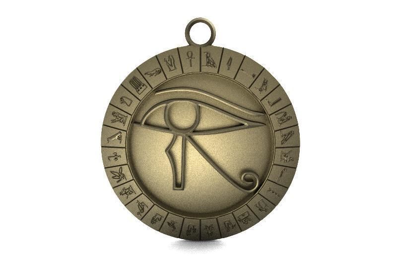 Eye of horus 3D print model_4