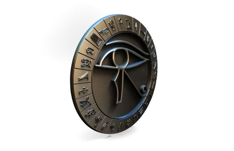Eye of horus 3D print model_6