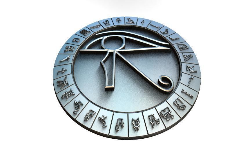Eye of horus 3D print model_7