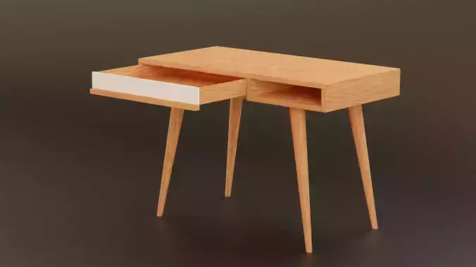 Minimalist Desk Modern Design LowPoly Low-poly 3D model Minimalist Desk Modern Design LowPoly Low-poly 3D model