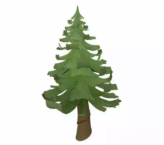 Cartoon Tree 3D model