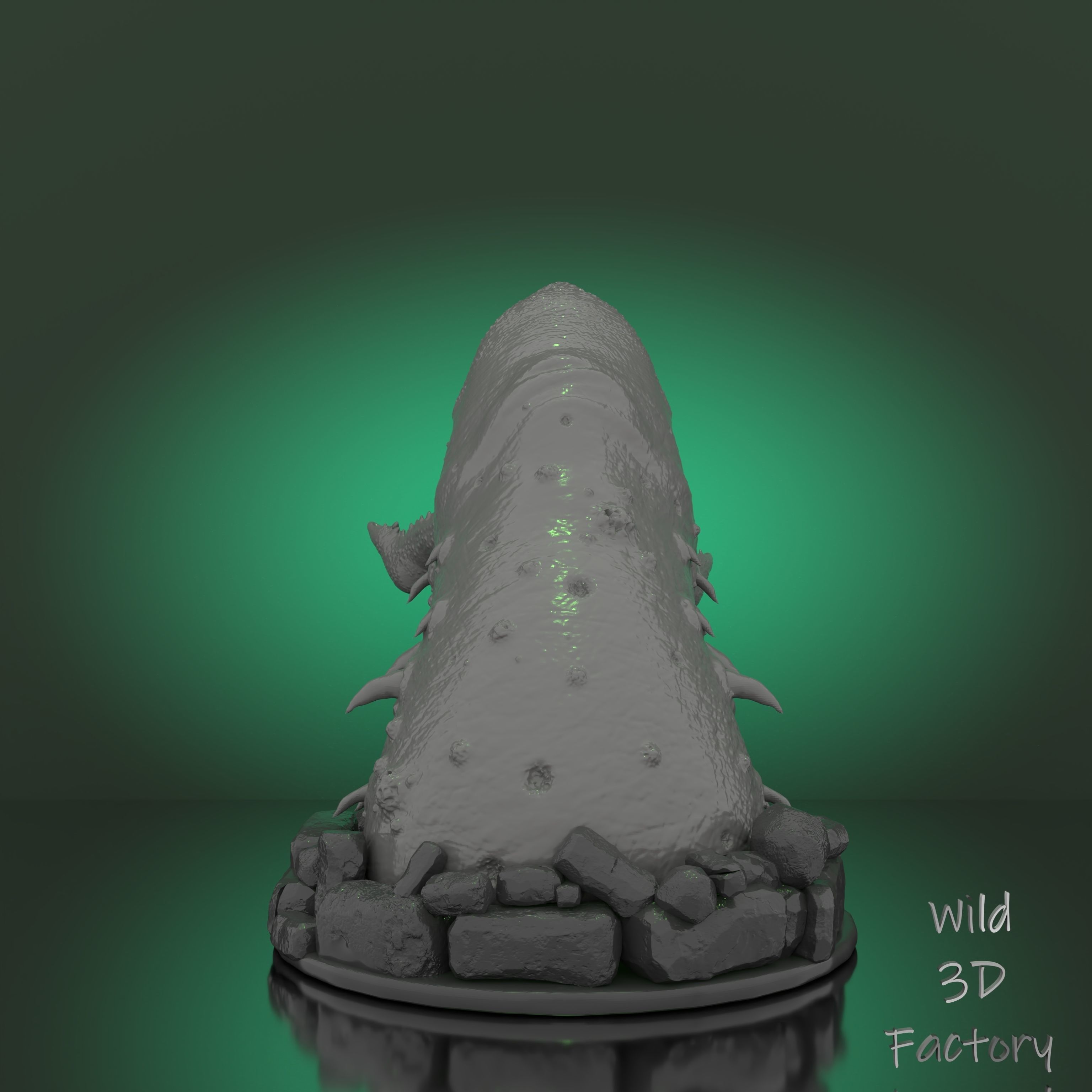 Graboid from Tremors Statue  -  - 3D Print Model 3D print model 3D print model_20