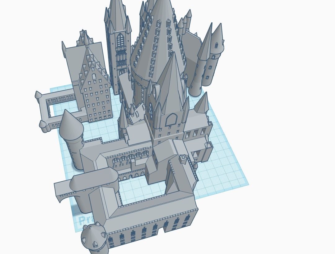 Hogwarts harry potter castle 3D print model_1