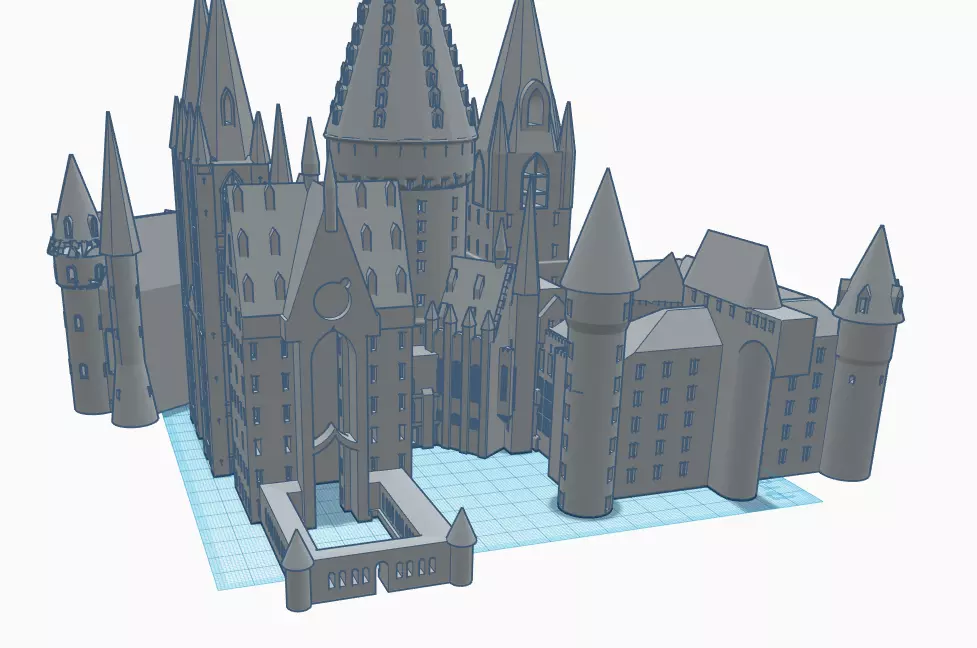 Hogwarts harry potter castle 3D print model_0