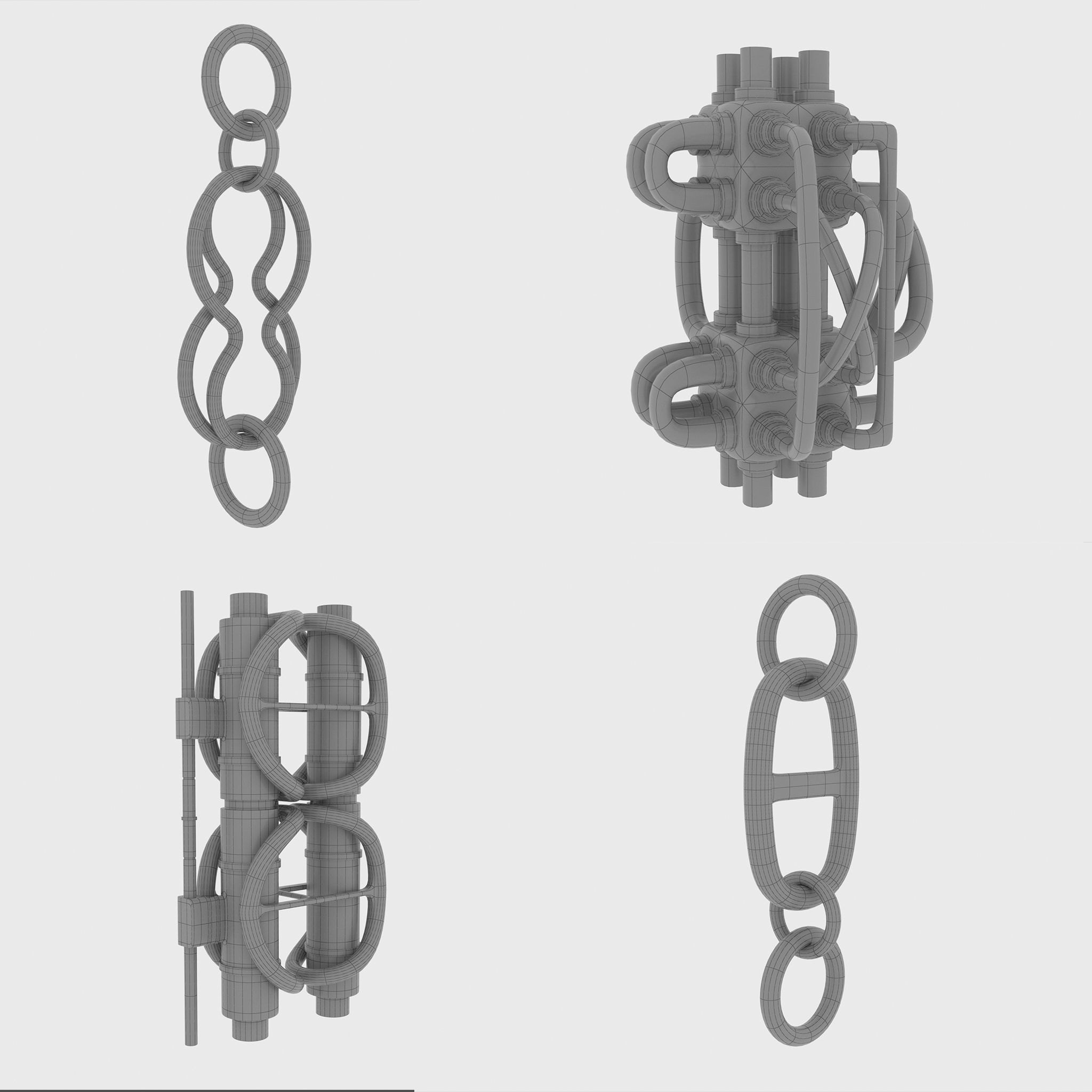 100 Sci Fi IMM Curve Brushes VOL 2 Low-poly 3D model_27