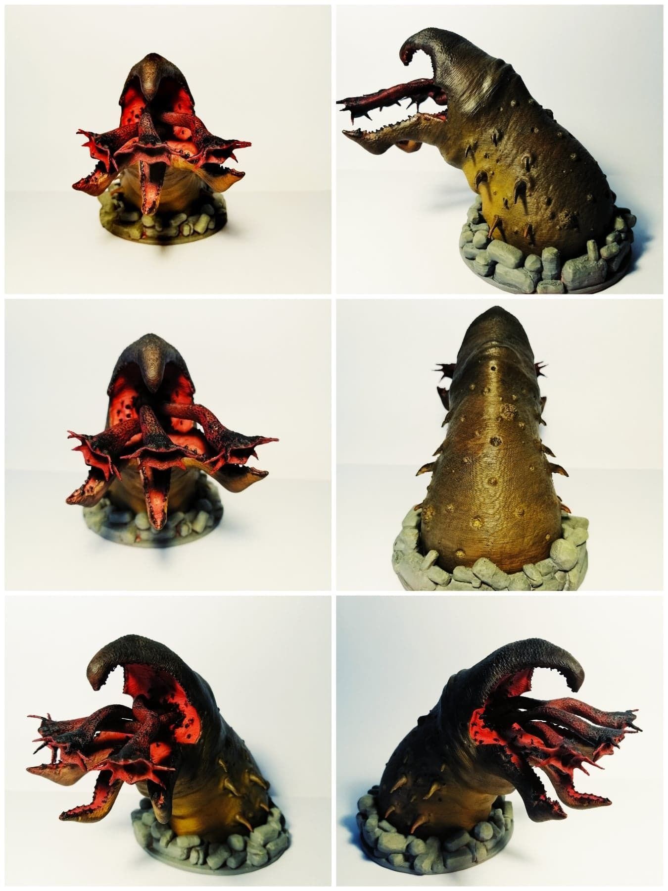 Graboid from Tremors Statue -3D Print Model FanMade STL Figurine 3D print model_2