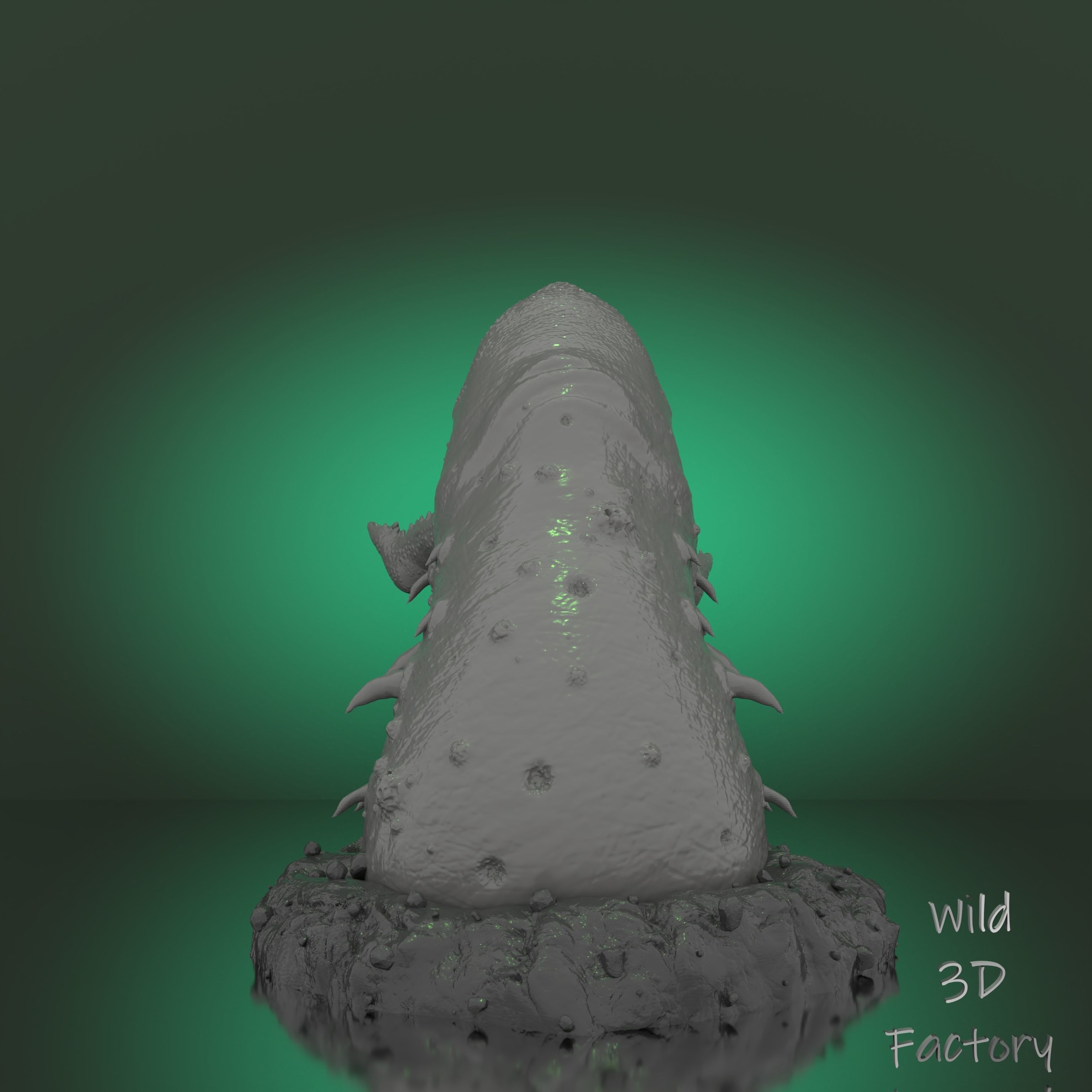 Graboid from Tremors Statue -3D Print Model FanMade STL Figurine 3D print model_4