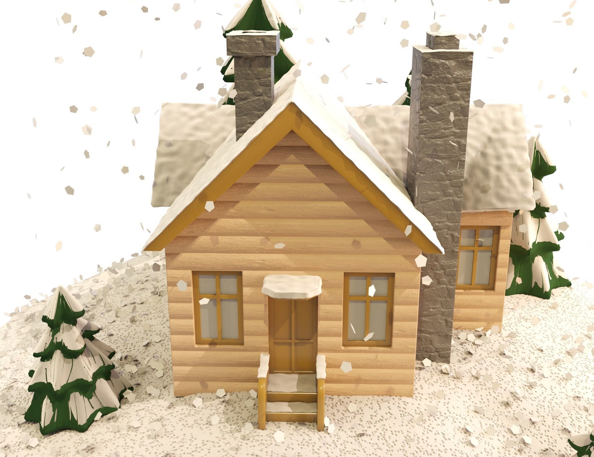 Christmas snow globe 3D model_4