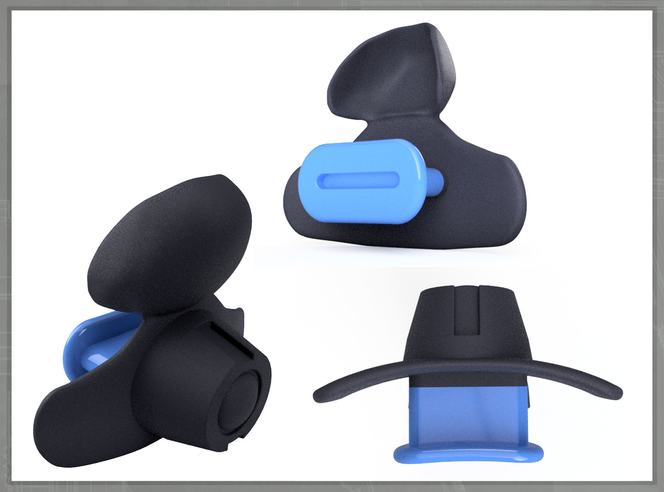 Dredd accessories 3D print model_6