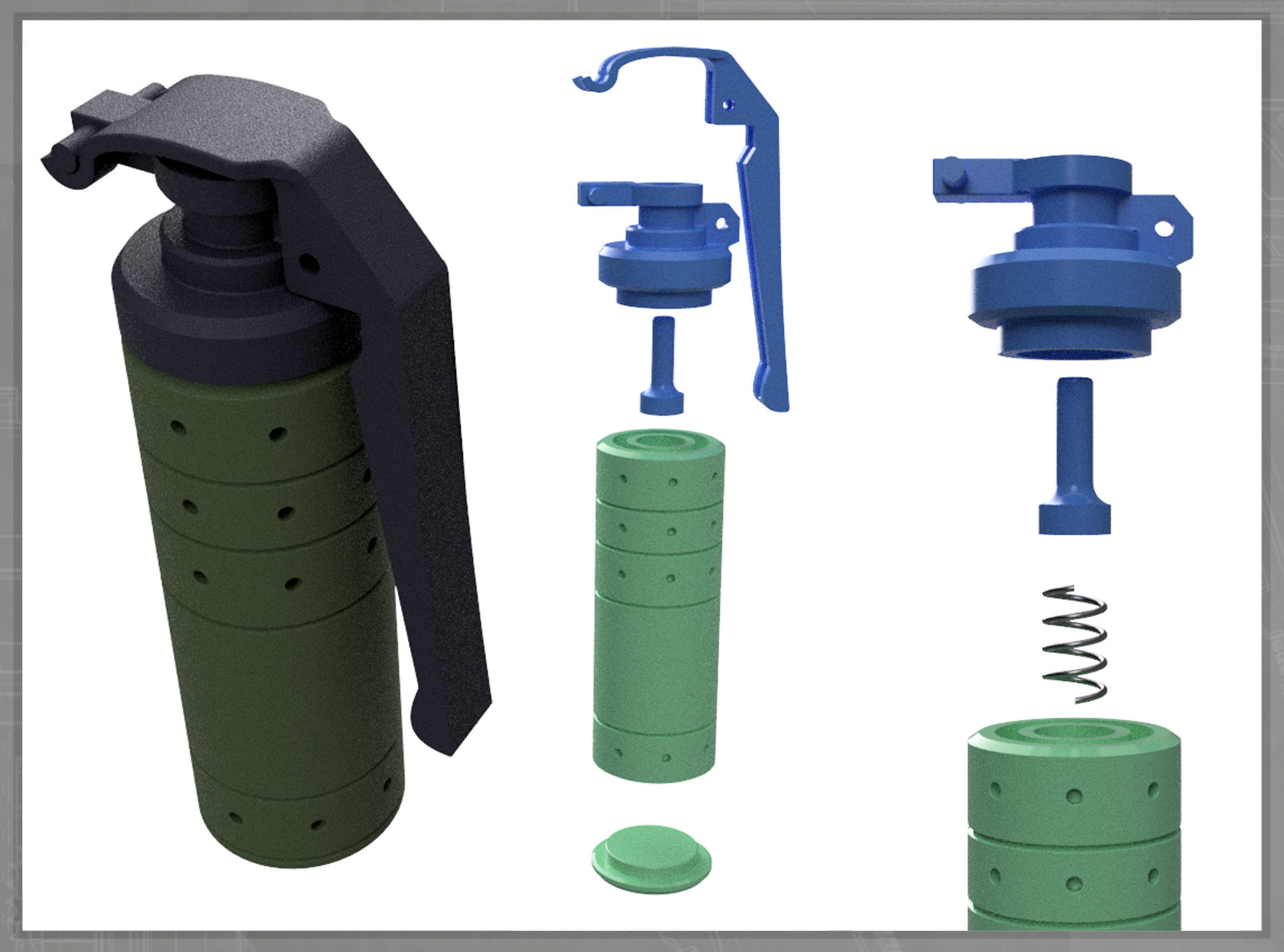 Dredd accessories 3D print model_3