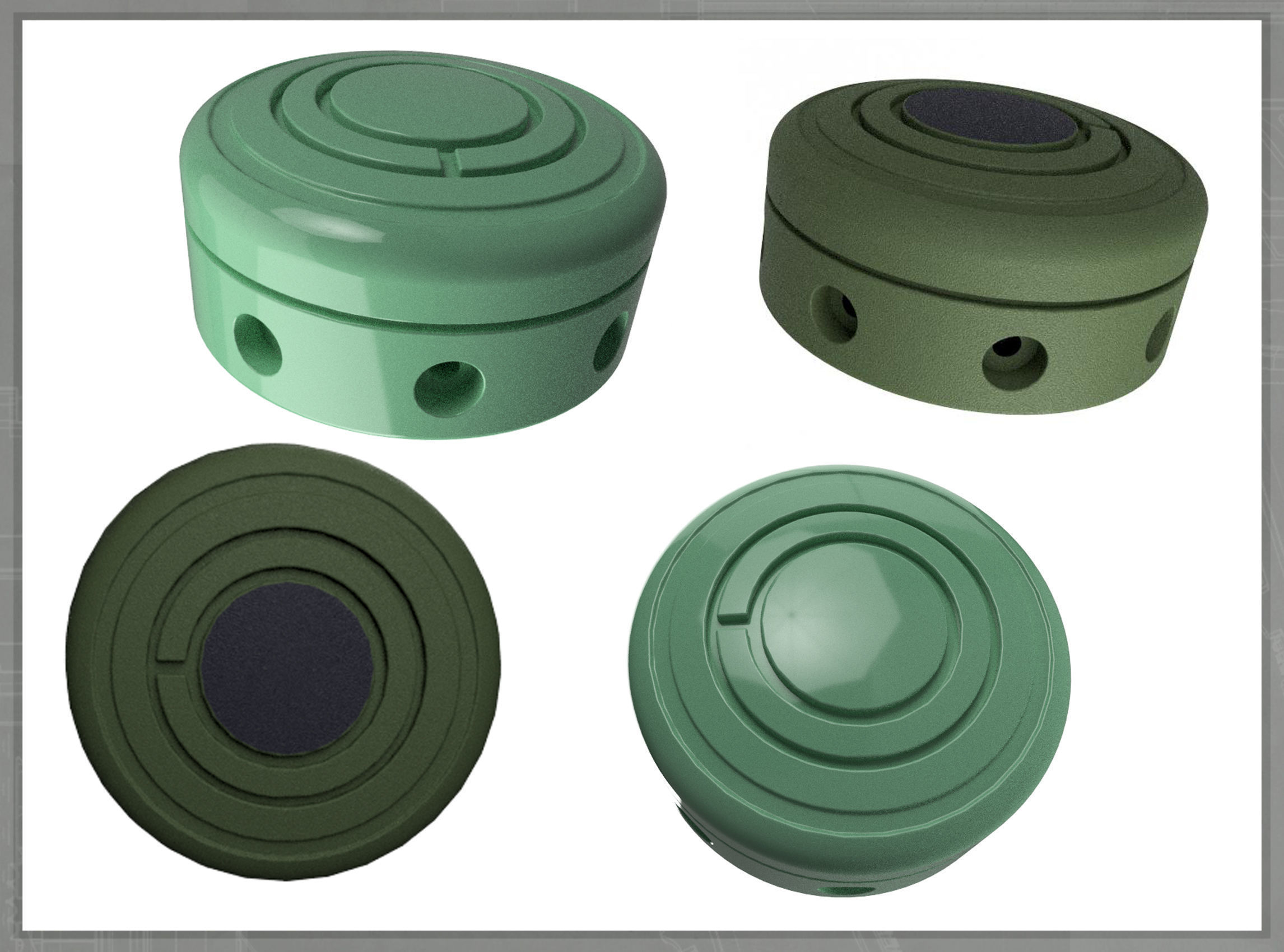 Dredd accessories 3D print model_5