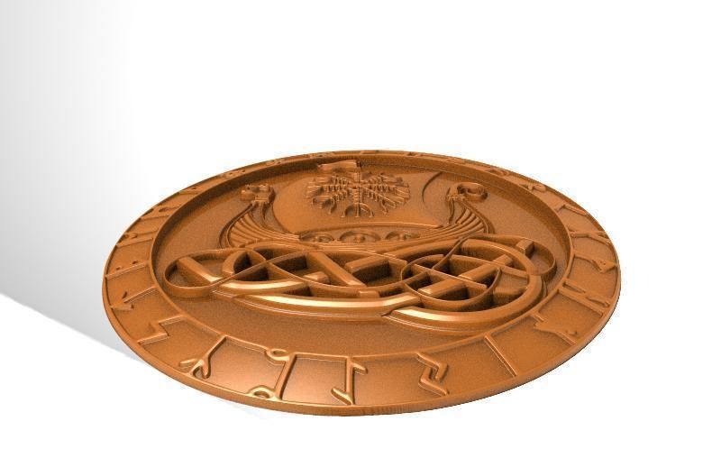 Viking ship CNC  3D print model_2