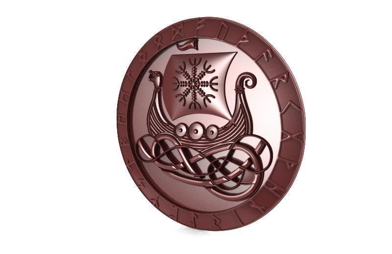 Viking ship CNC  3D print model_5