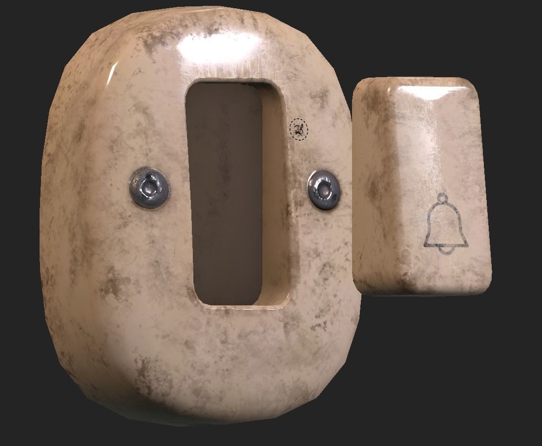 Door Bells Pack Low-poly 3D model_11