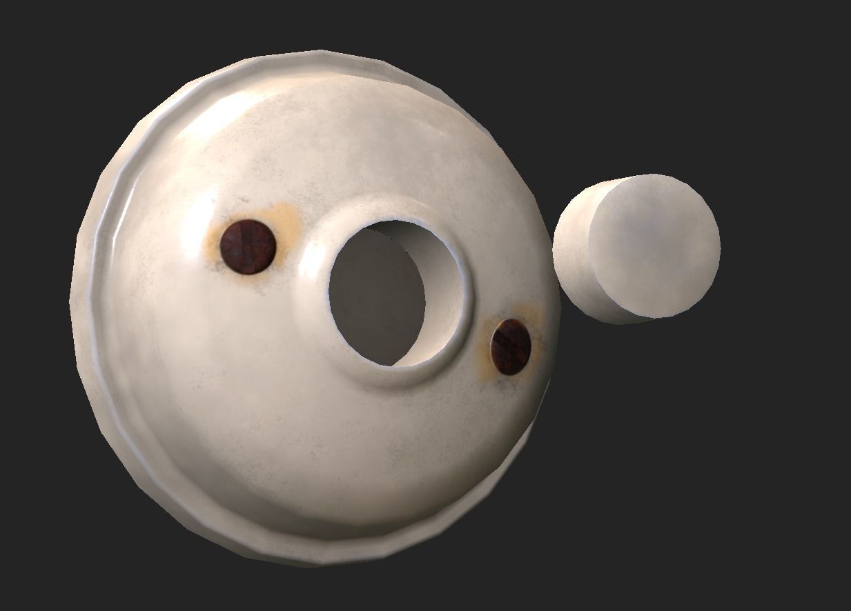 Door Bells Pack Low-poly 3D model_7