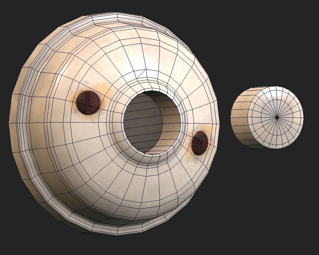 Door Bells Pack Low-poly 3D model_8