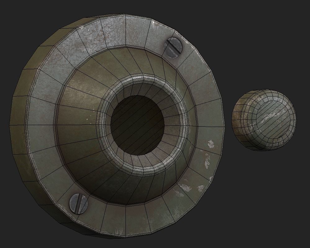 Door Bells Pack Low-poly 3D model_10