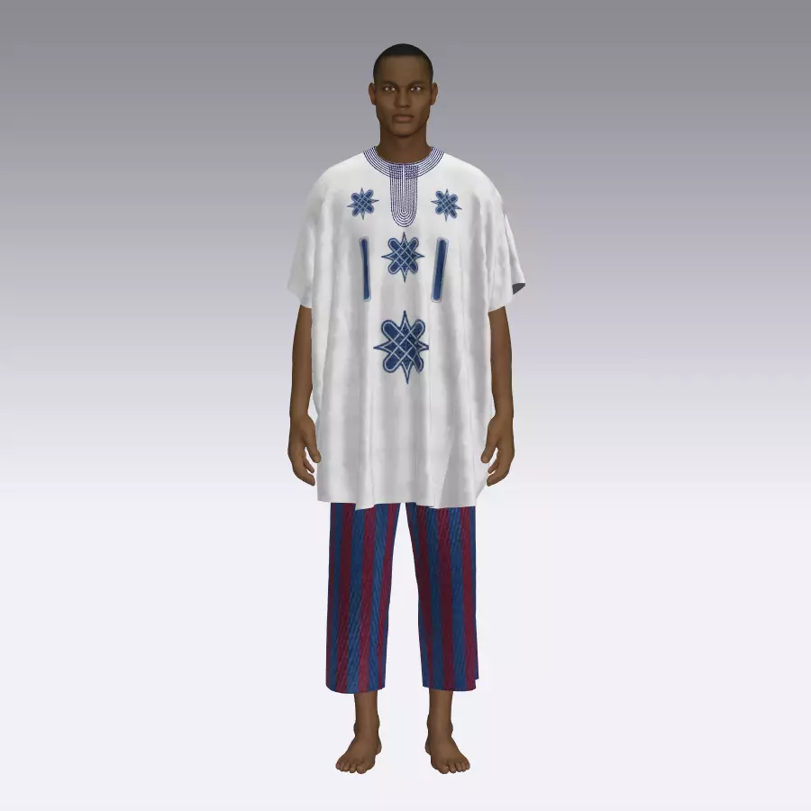 Danshiki african clothing Free 3D model
