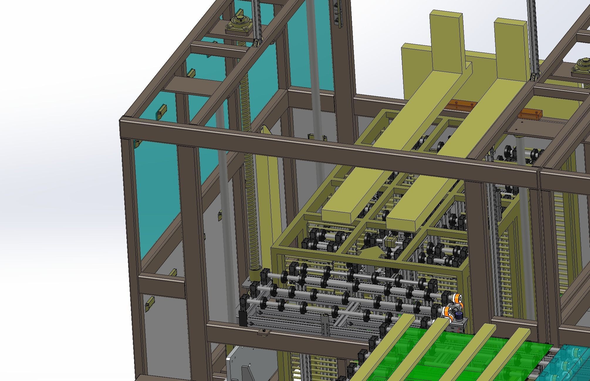 Large panel receiving loading and unloading machine 3D model_10