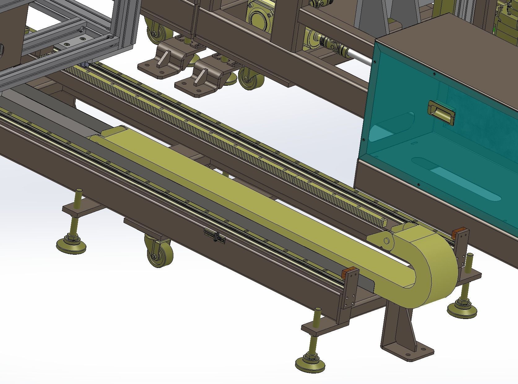 Large panel receiving loading and unloading machine 3D model_4