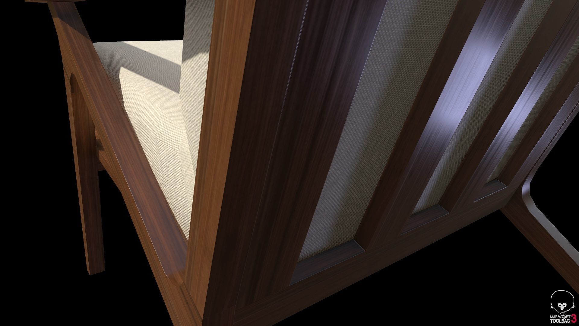 Article Otio lounge chair Lowpoly model Low-poly 3D model_15