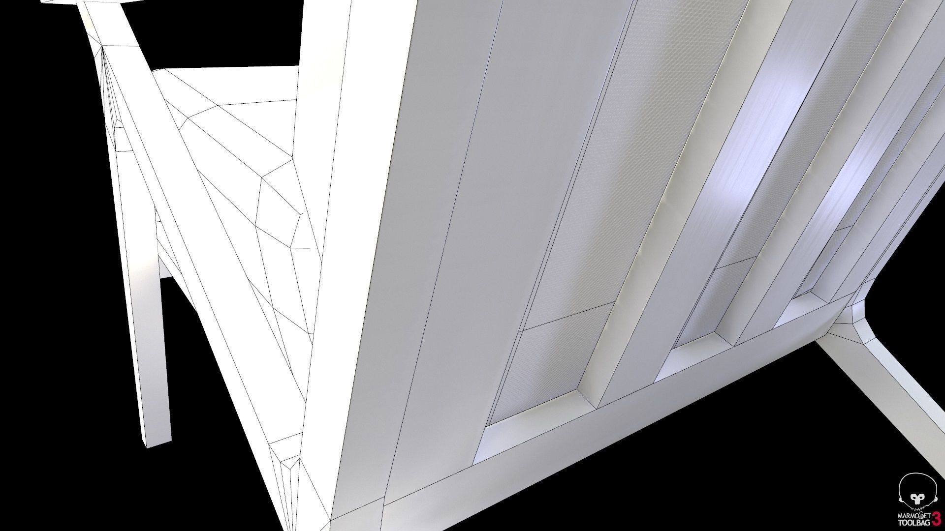 Article Otio lounge chair Lowpoly model Low-poly 3D model_16