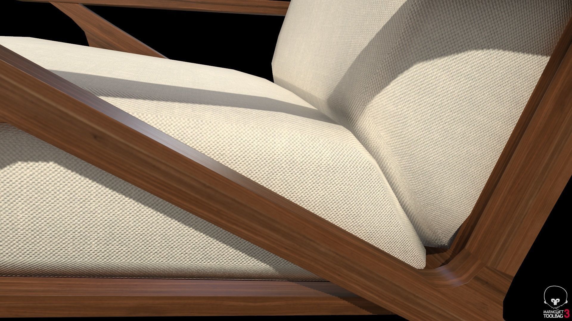 Article Otio lounge chair Lowpoly model Low-poly 3D model_13