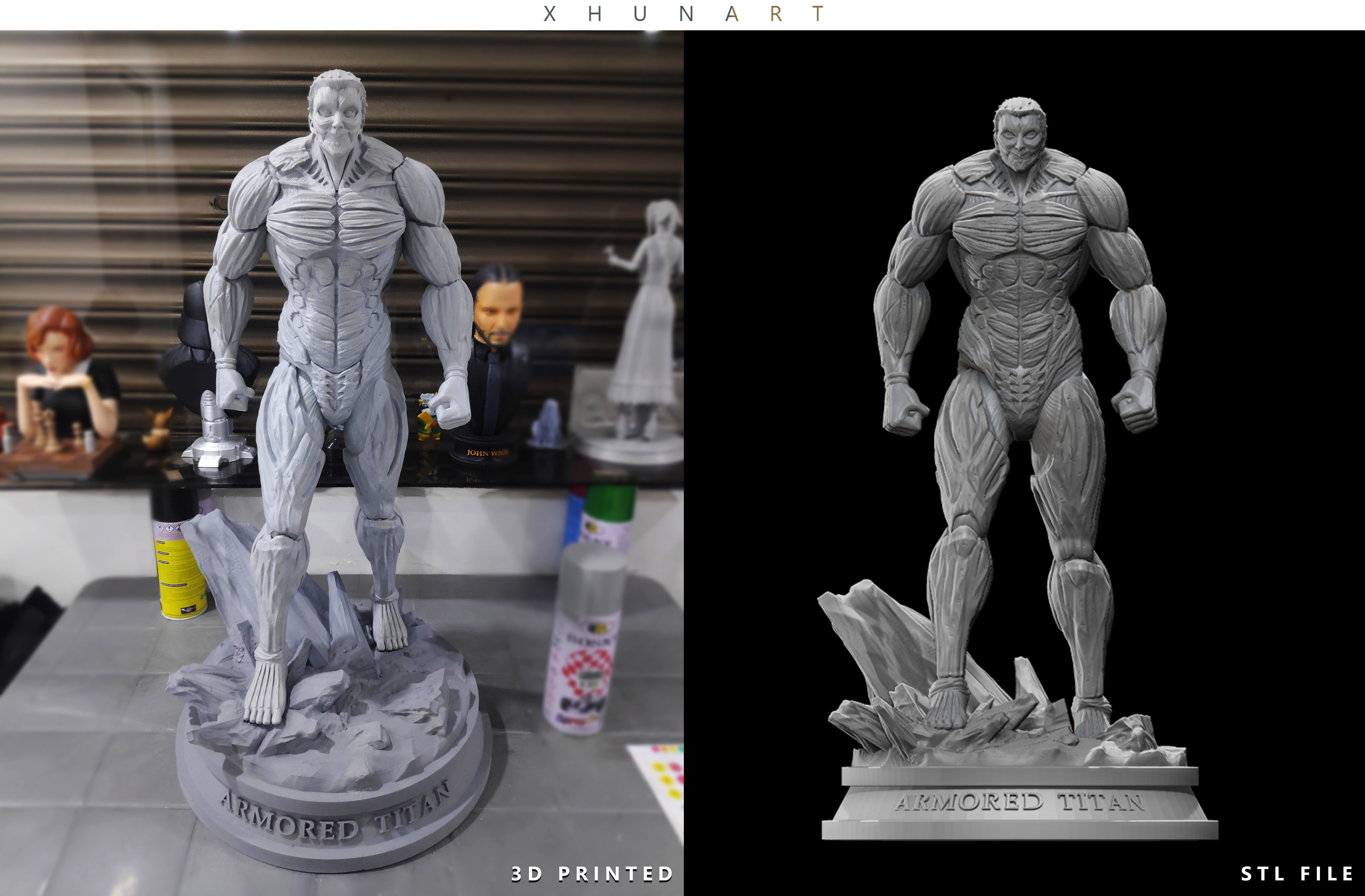 FIGURINE ARMORED TITAN - Attack on Titan - 1/10 scale
