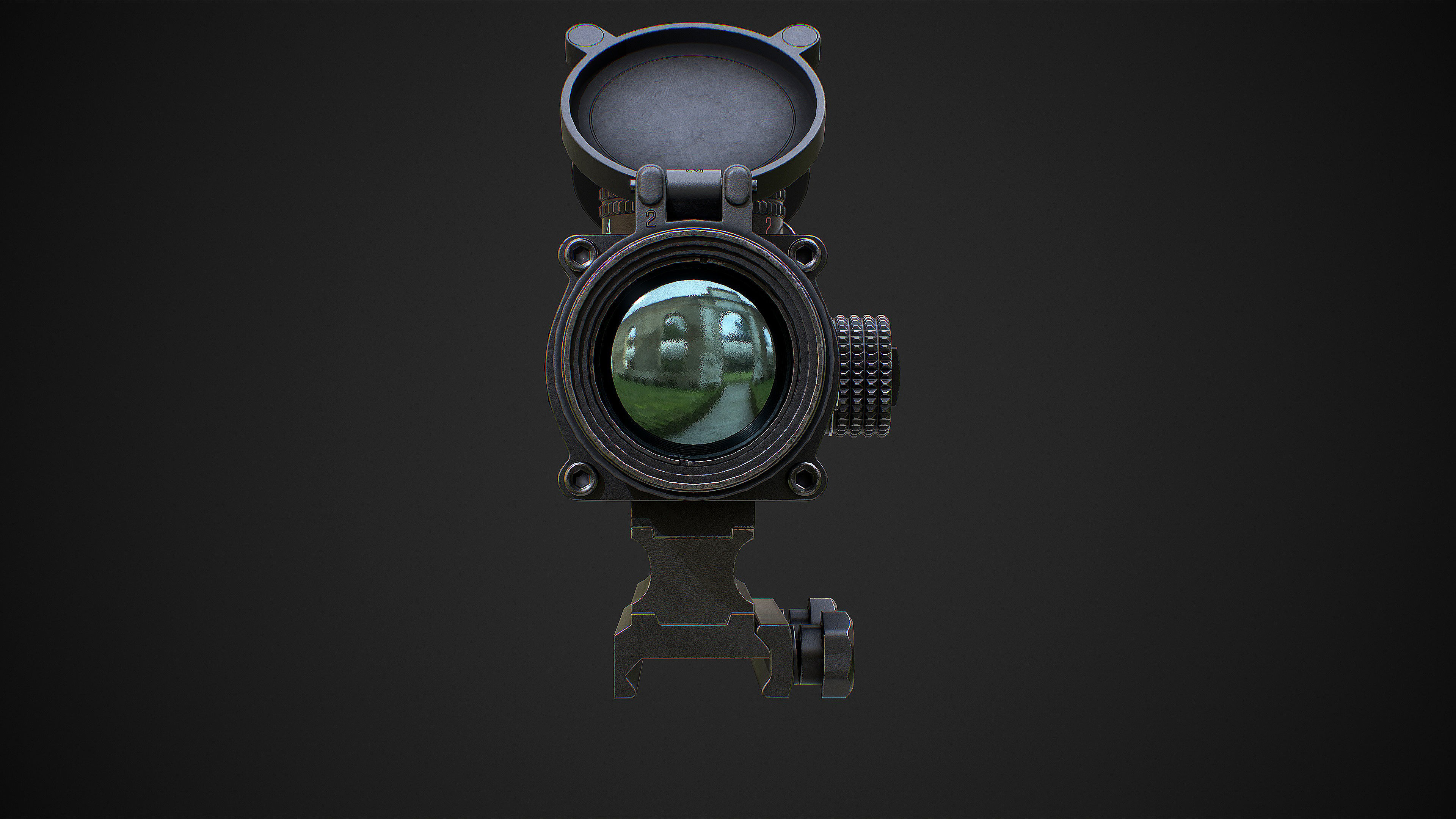 VORTEX SPITFIRE 3x Scope Low-poly 3D model_4