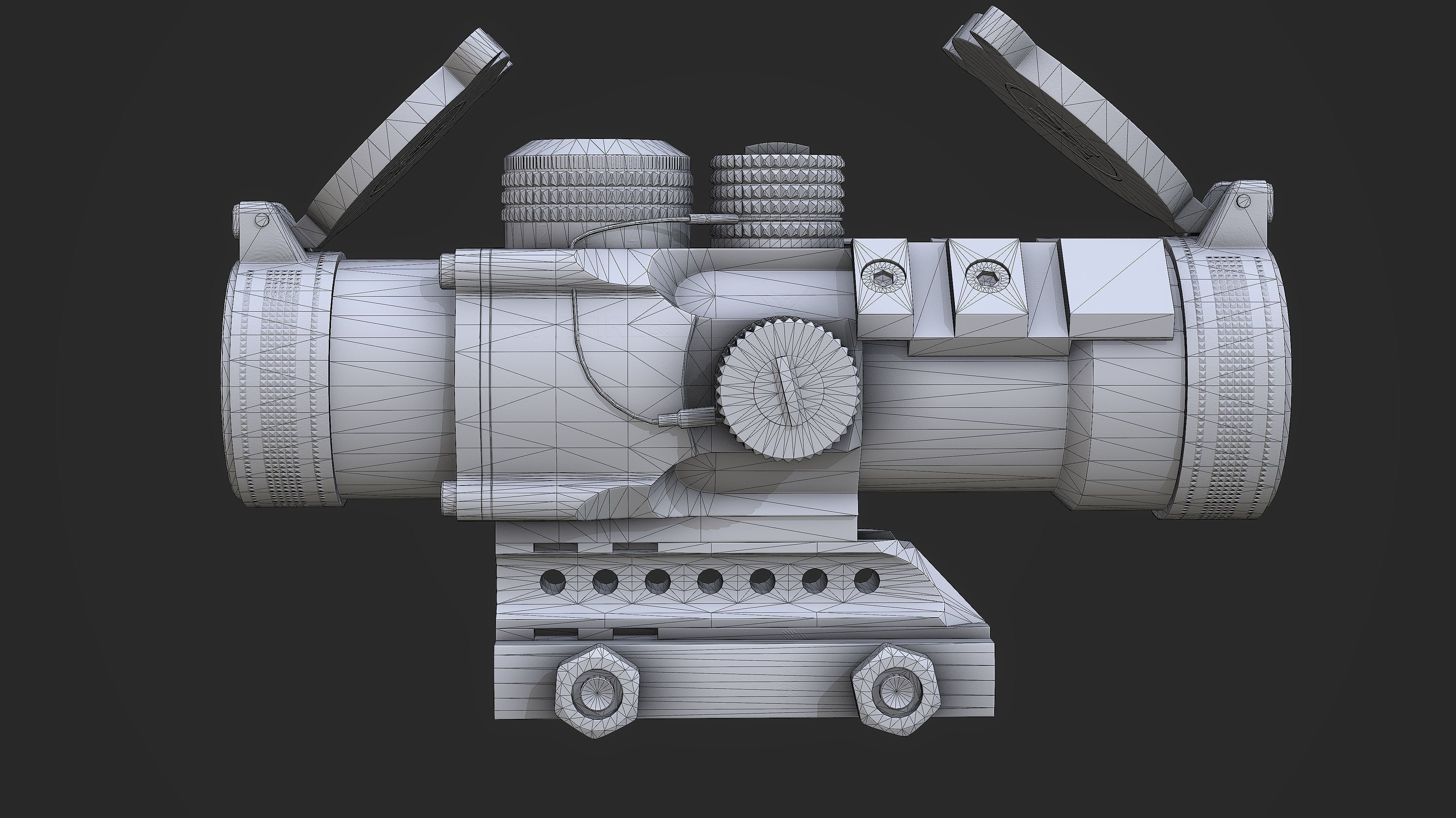 VORTEX SPITFIRE 3x Scope Low-poly 3D model_20