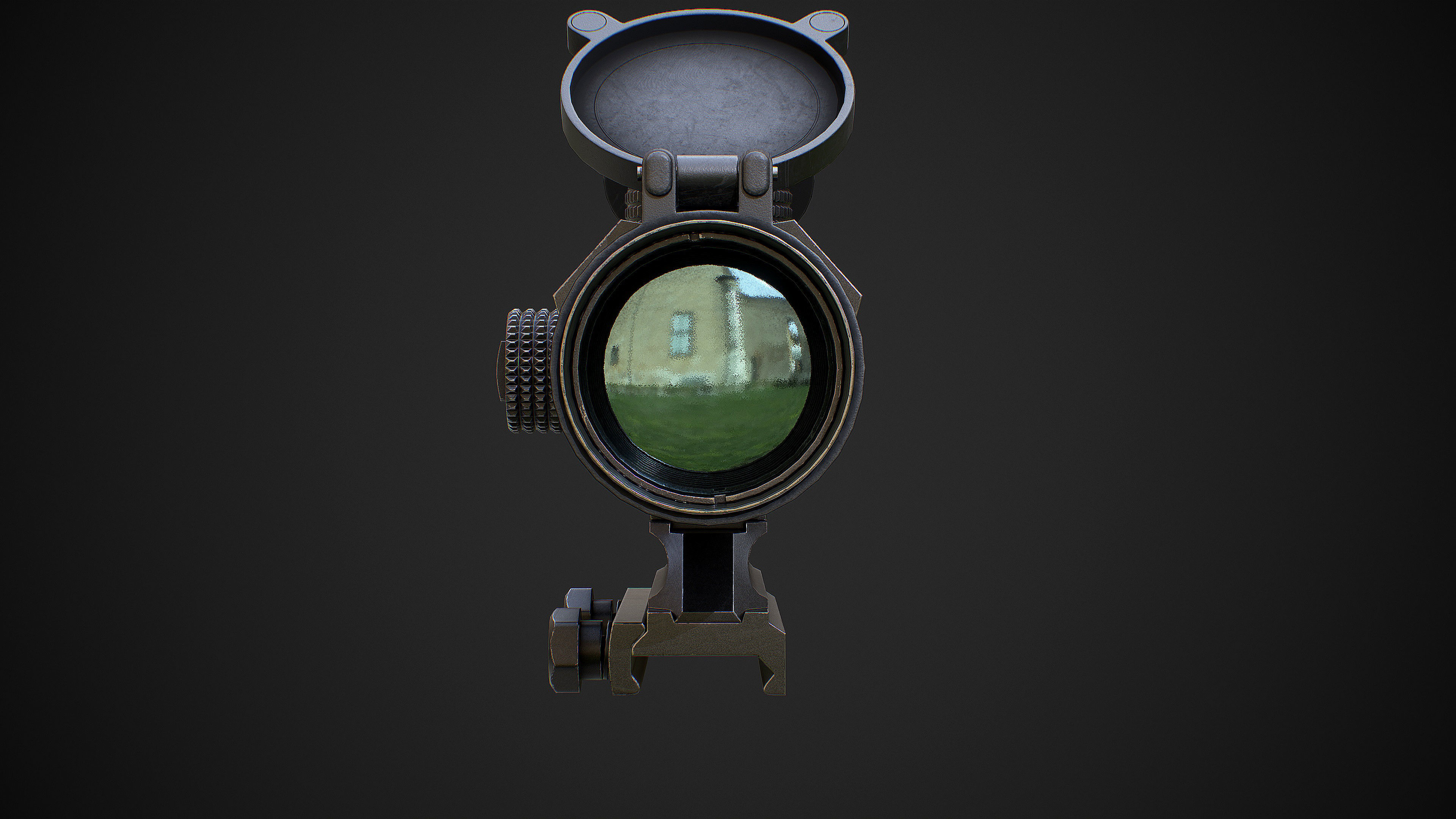 VORTEX SPITFIRE 3x Scope Low-poly 3D model_6