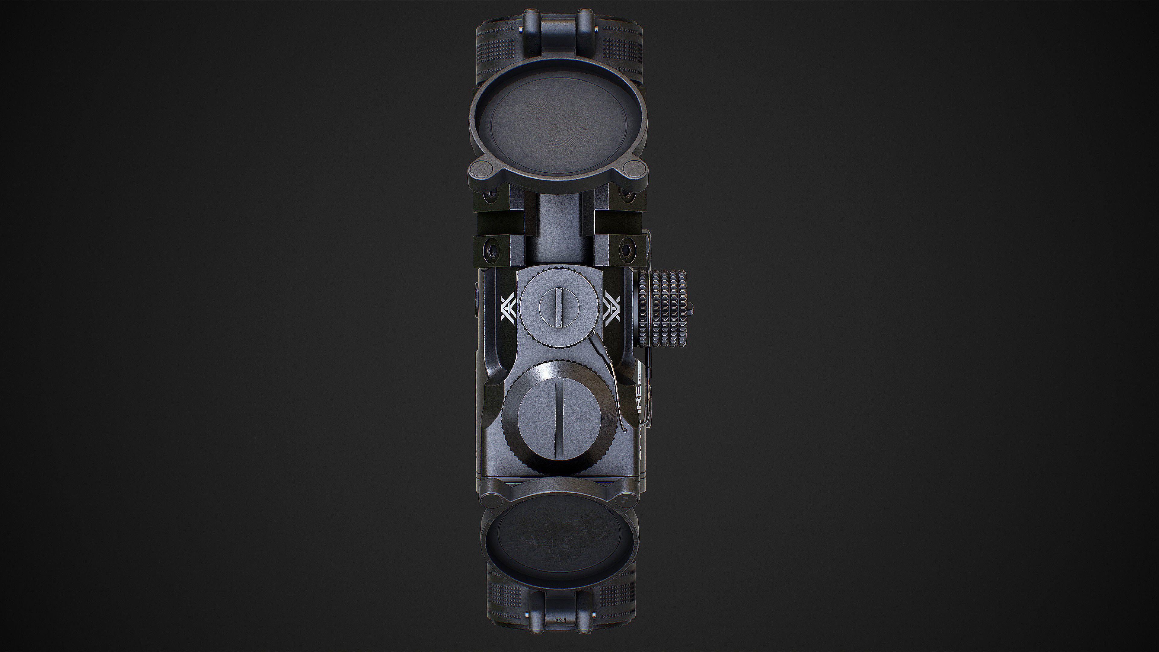 VORTEX SPITFIRE 3x Scope Low-poly 3D model_7