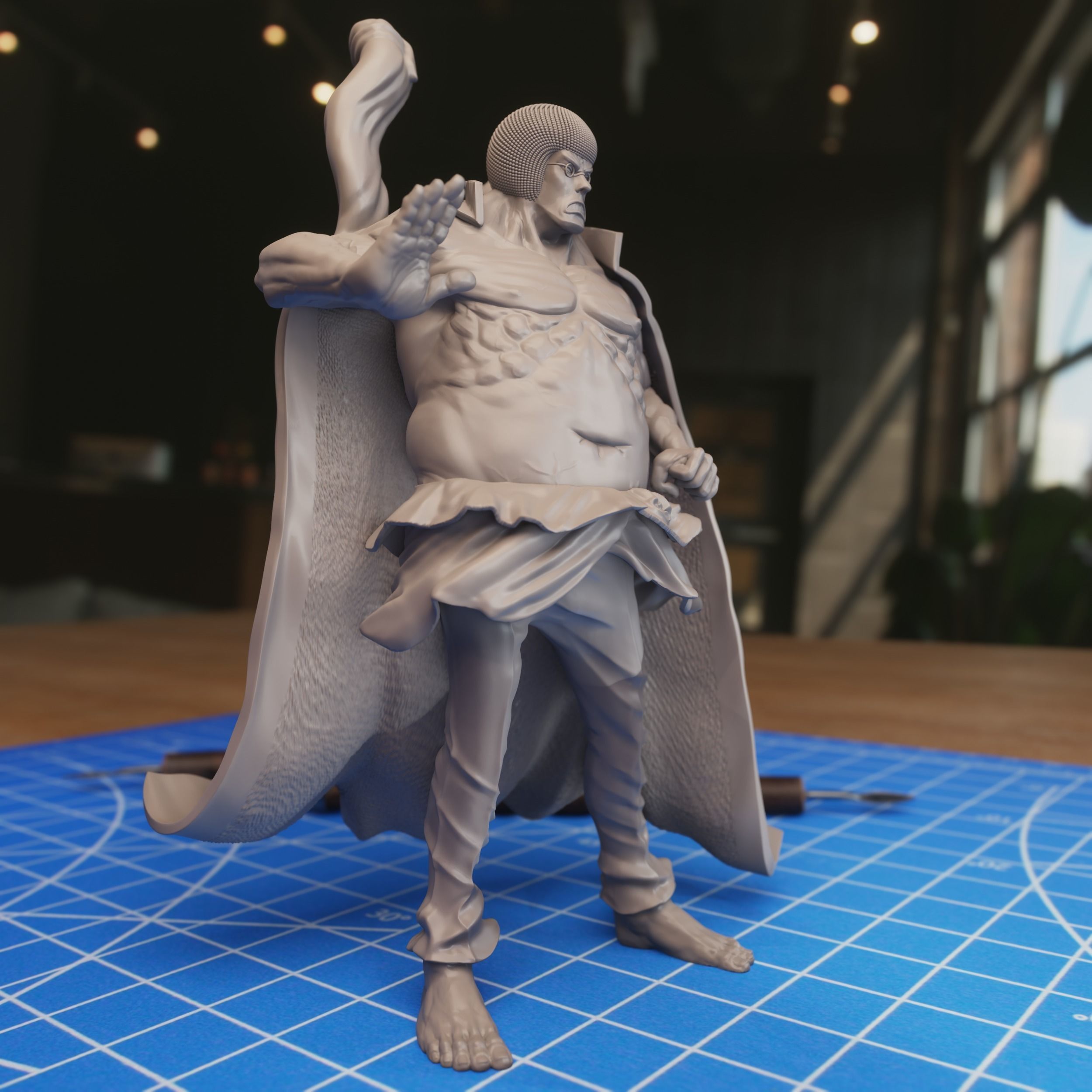 One Piece- Sengoku The Buddha 3D print model_1